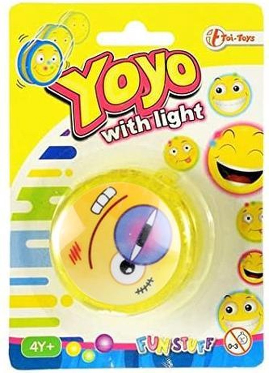 Toi-toys Jojo Emoticon Blauw Oog Lichtgevend Junior 6 Cm Geel/blauw