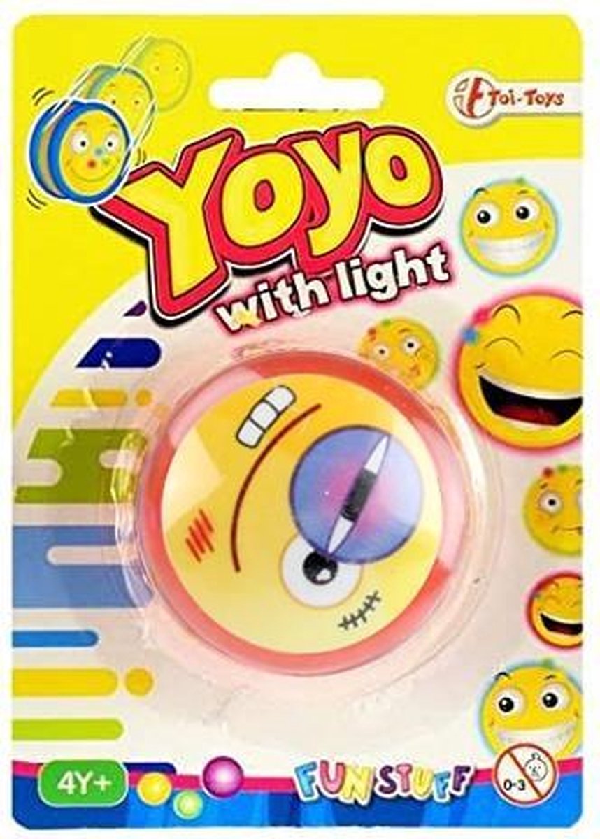 Toi-toys Jojo Emoticon Blauw Oog Lichtgevend Junior 6 Cm Geel/rood/blauw