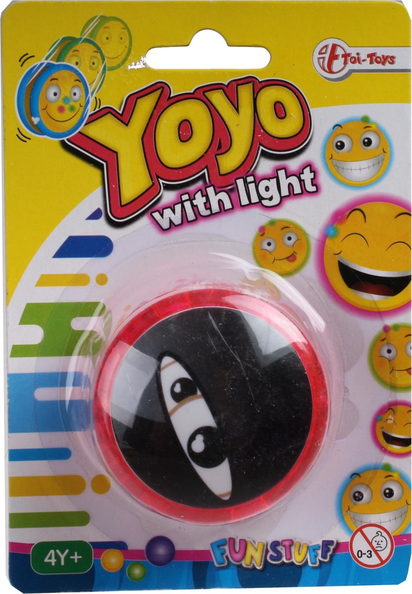 Toi-toys Jojo Emoticon Ninja Lichtgevend 6 Cm Rood