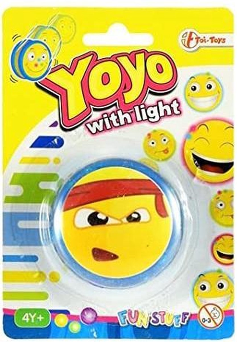 Toi-toys Jojo Emoticon Ninja Lichtgevend Junior 6 Cm Geel/blauw/rood