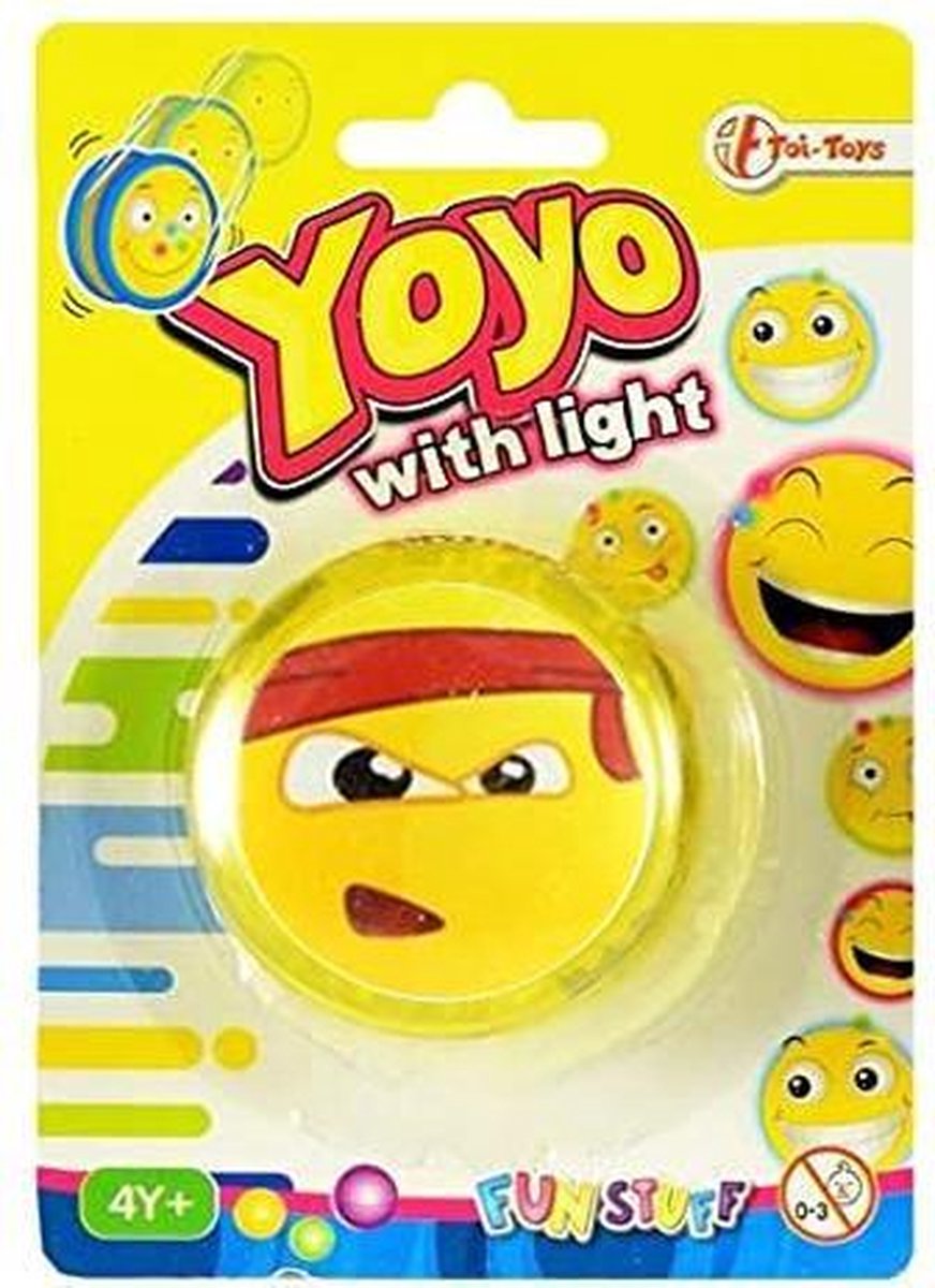 Toi-toys Jojo Emoticon Ninja Lichtgevend Junior 6 Cm Geel/rood/zwart