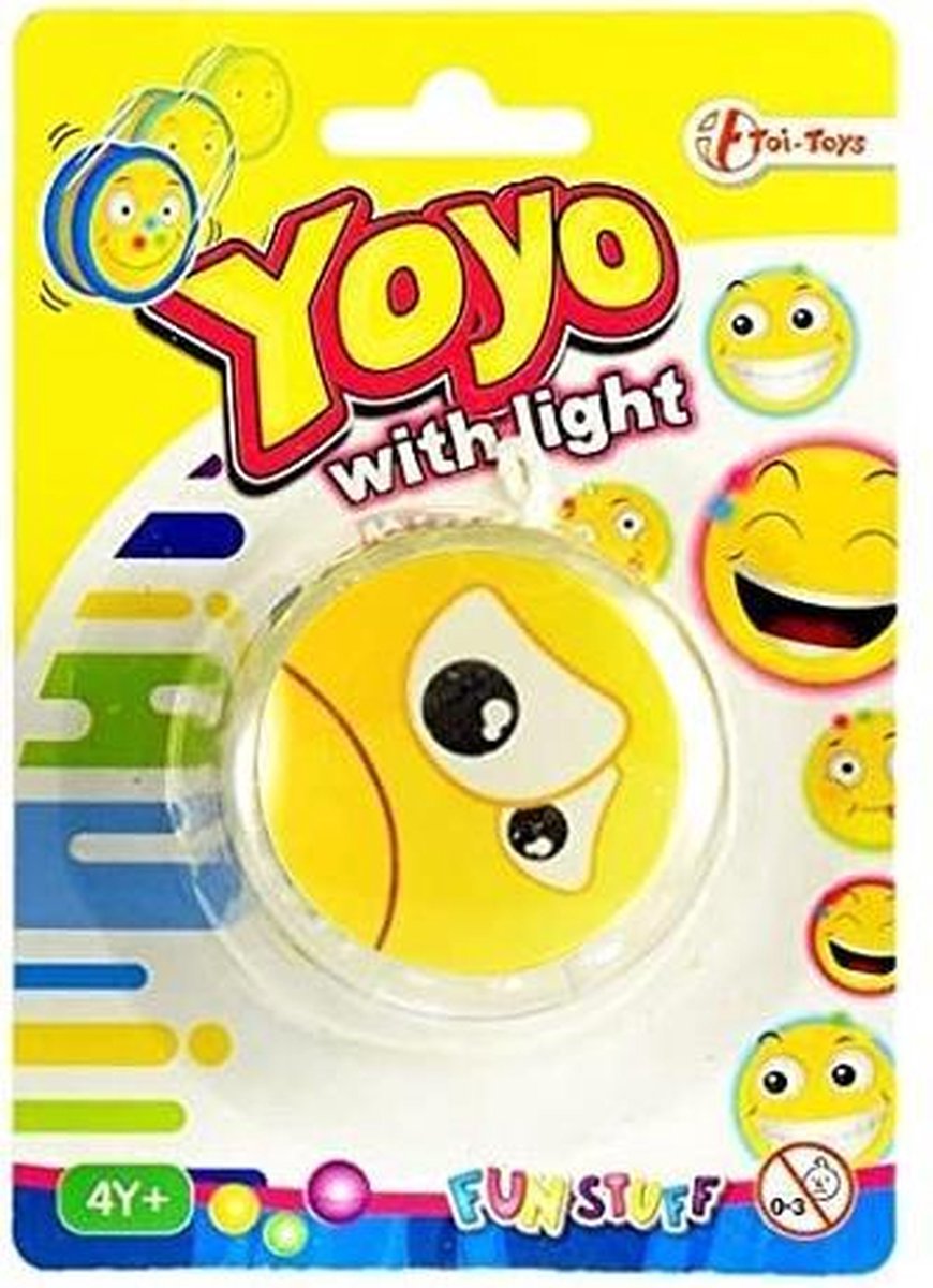 Toi-toys Jojo Emoticon Sip Lichtgevend Junior 6 Cm Geel/wit/zwart