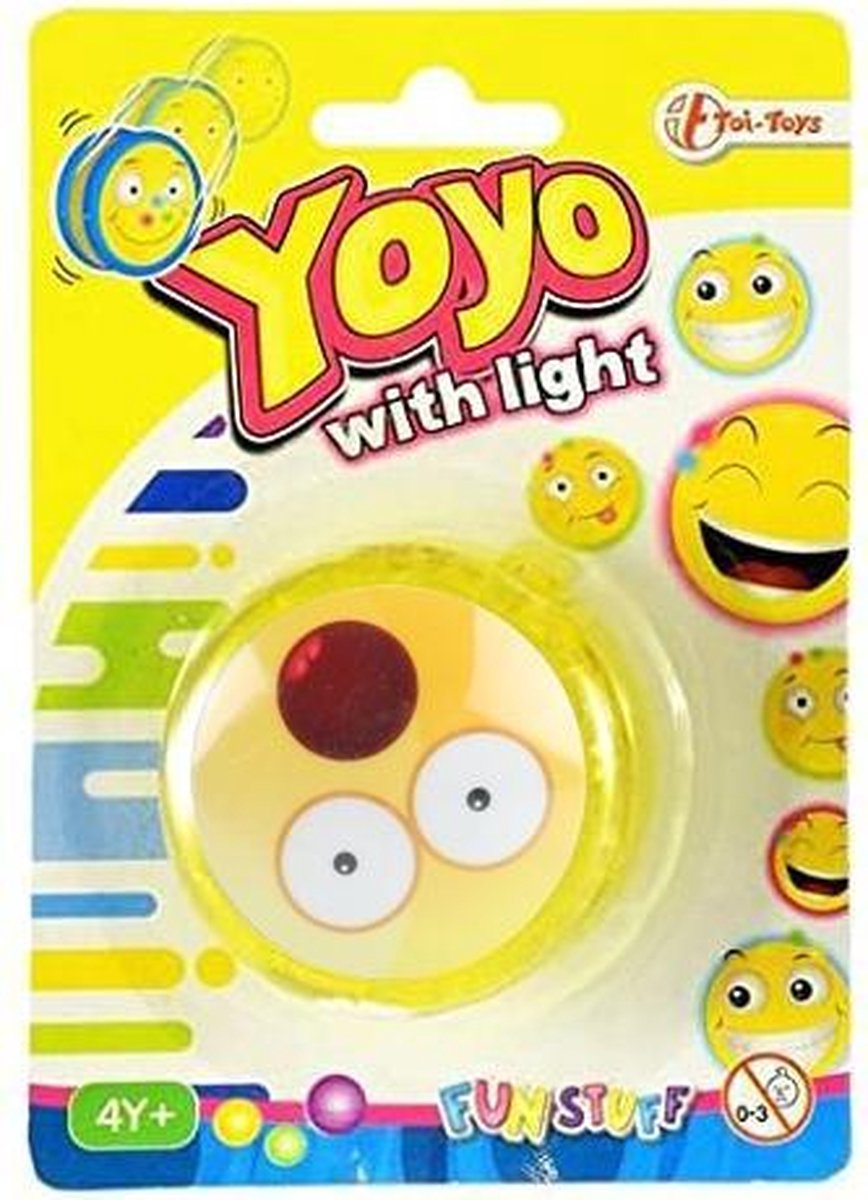 Toi-toys Jojo Emoticon Verbaasd Lichtgevend Junior 6 Cm Geel/wit/rood