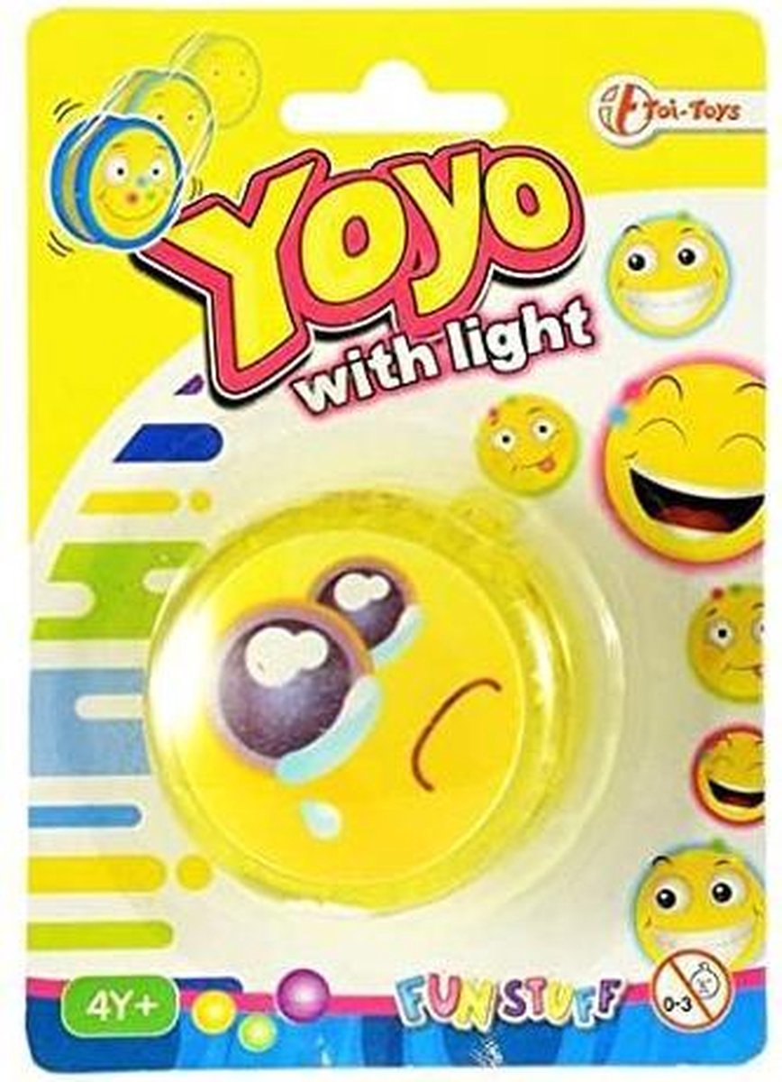 Toi-toys Jojo Emoticon Verdrietig Lichtgevend Junior 6 Cm Geel/zwart