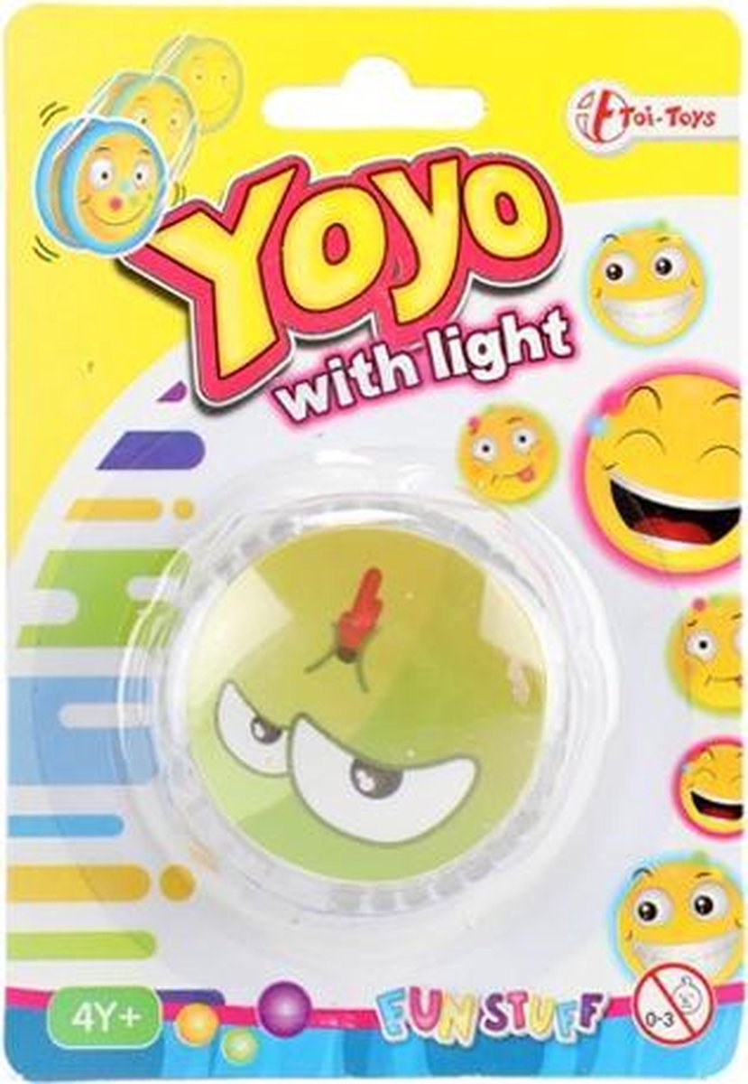 Toi-toys Jojo Emoticon Ziek Lichtgevend Junior 6 Cm Groen/wit/rood