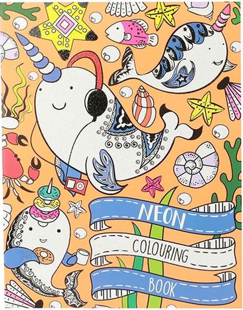 Toi-toys Kleurboek Neon Paperback 24 X 22 Cm Oranje 32 Paginas