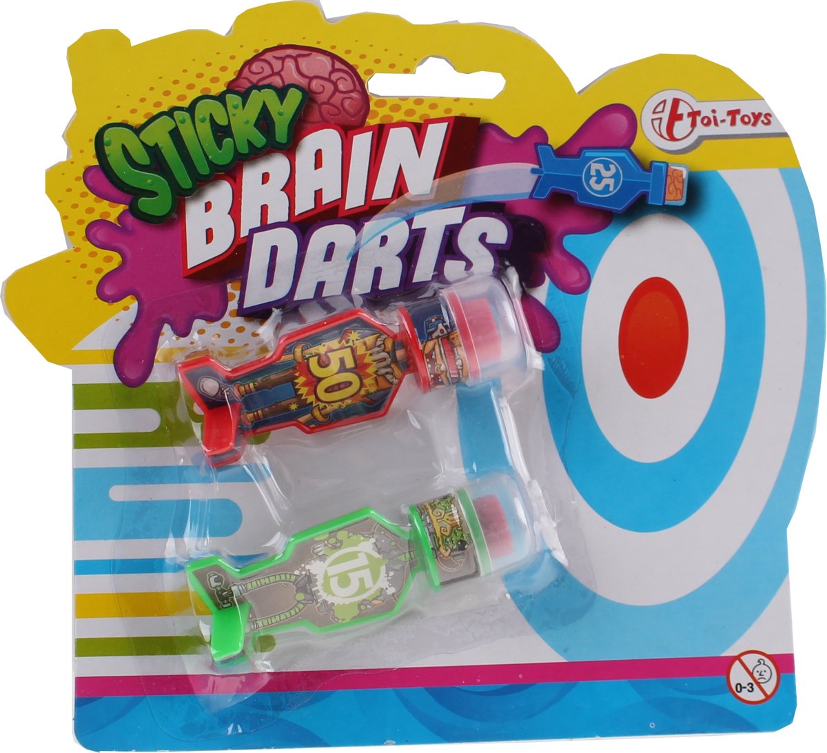 Toi-toys Kleverige Dartpijl 2 Stuks Rood/groen 6 Cm