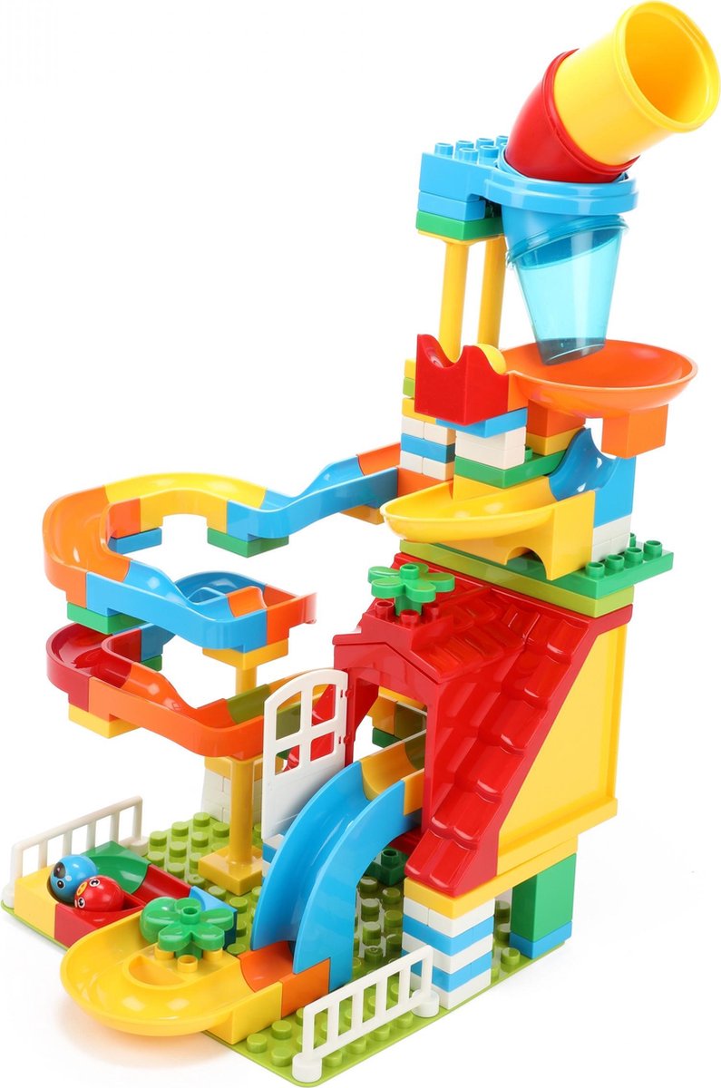 Toi-toys Knikkerbaan Blocks Junior Groen/rood/blauw 133 Stuks