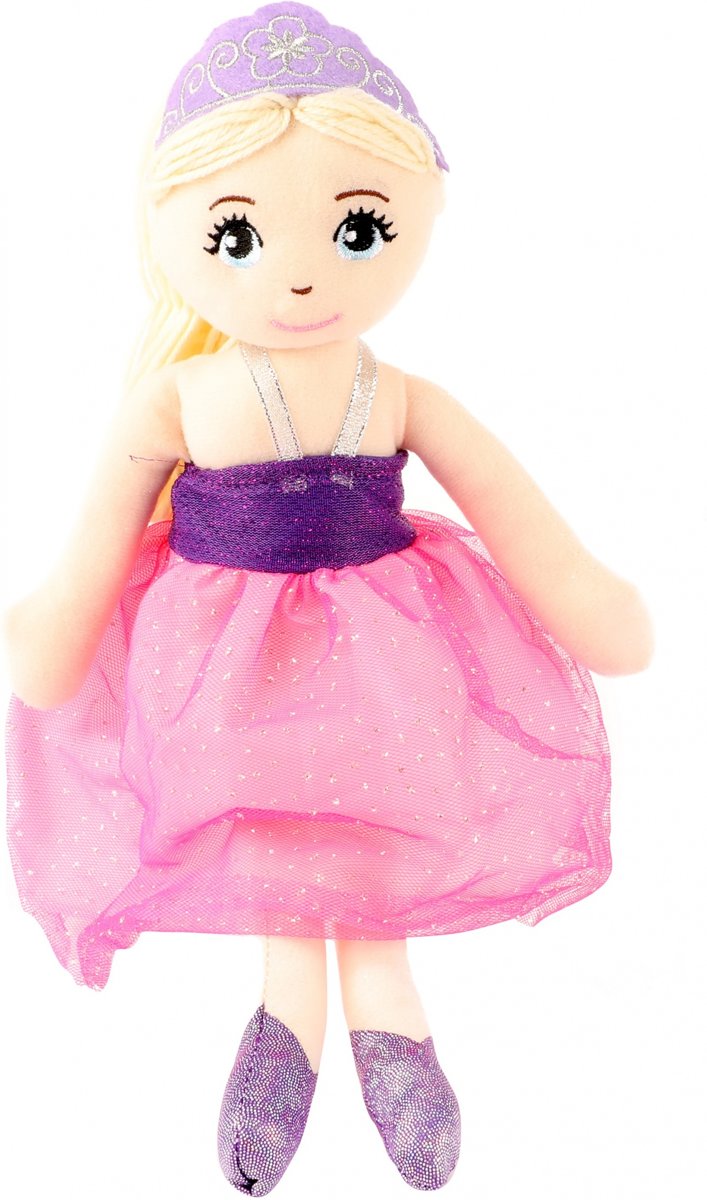 Toi-toys Knuffelpop Prinses Paars 38 Cm