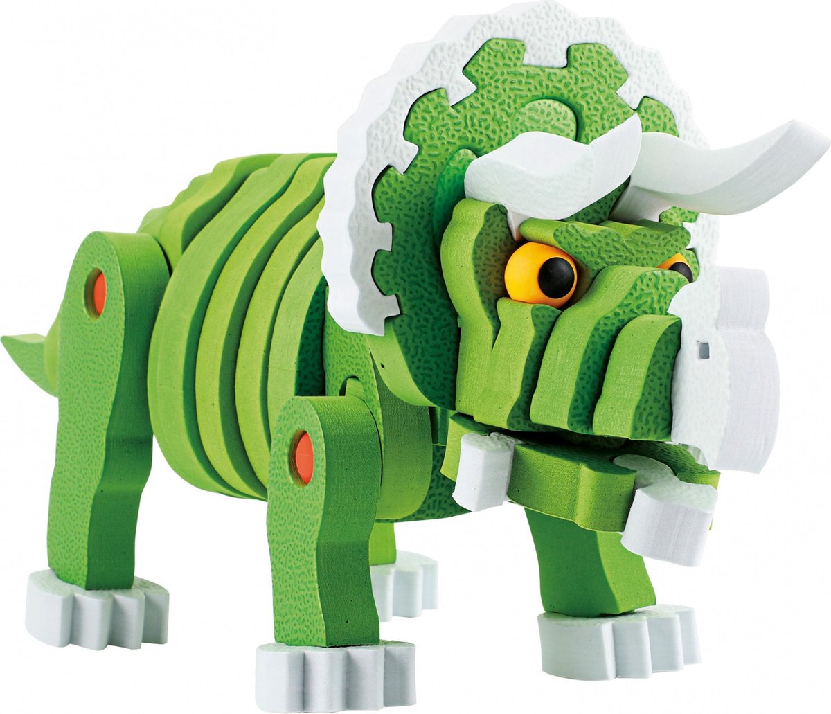 Toi-toys Knutselpuzzel Tricera Junior 25,8 Cm Groen 59-delig