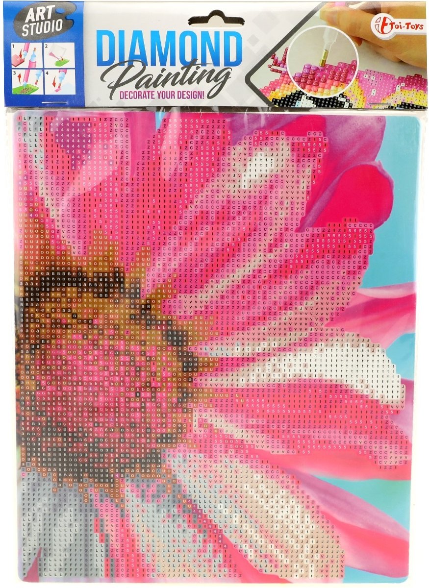 Toi-toys Knutselset Diamond Painting Bloem 30 X 20 Cm