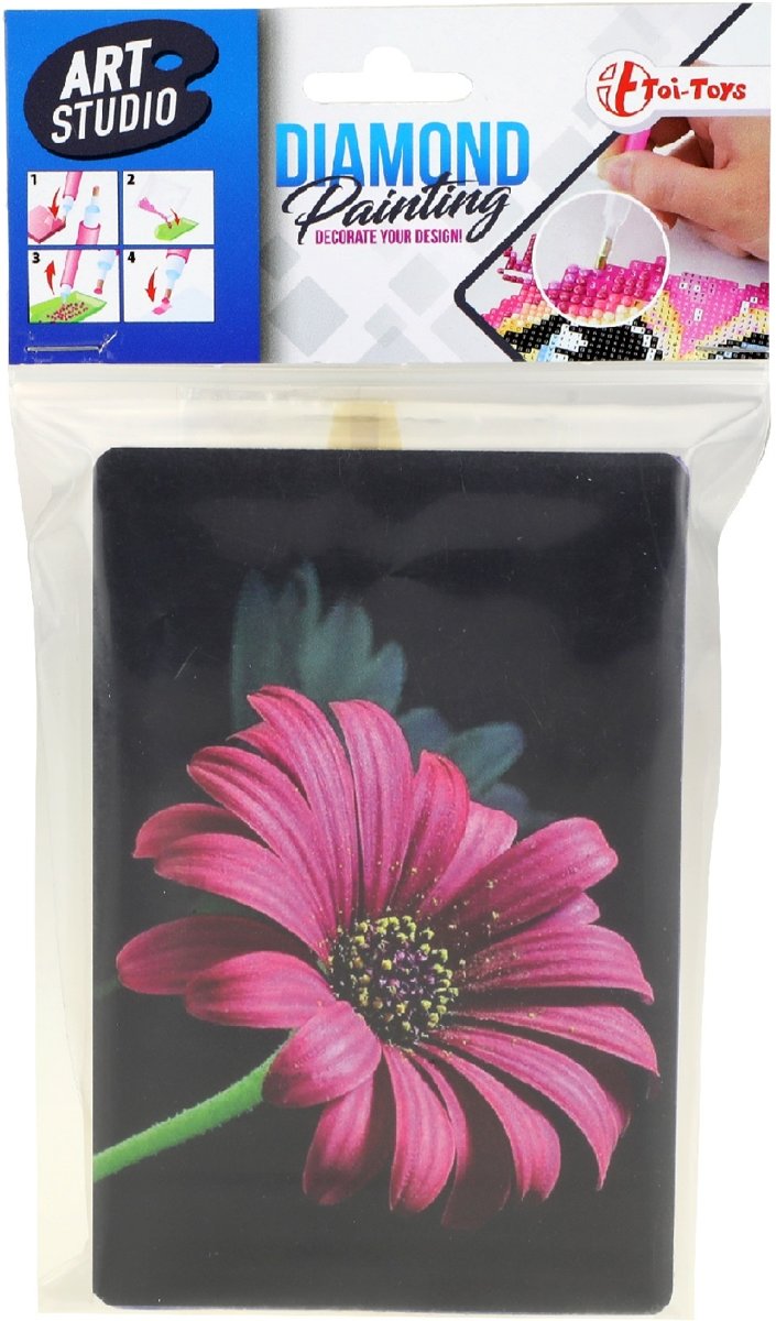 Toi-toys Knutselset Diamond Painting Bloem Roze 15 X 10 Cm