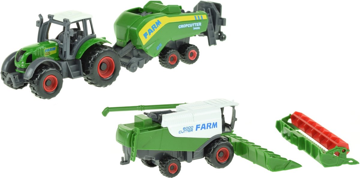 Toi-toys Landbouwvoertuigen-set 16 Cm 5-delig Groen