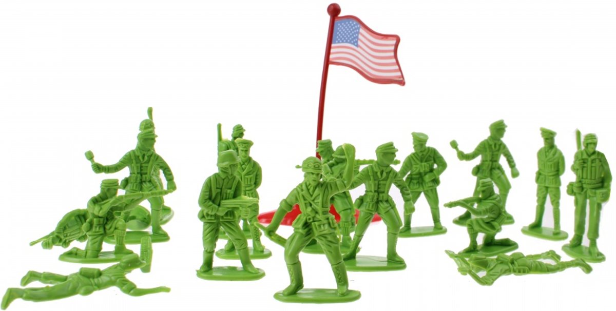 Toi-toys Leger Speelset Amerika 20- Delig Groen