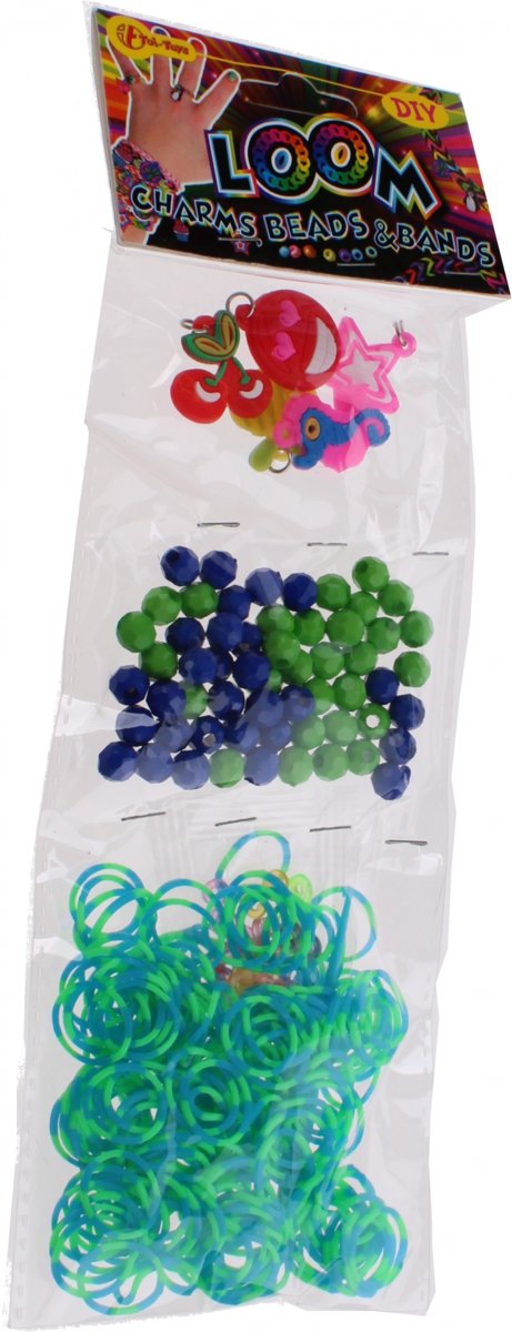 Toi-toys Loom Armband Maken Meisjes Blauw/groen 360-delig