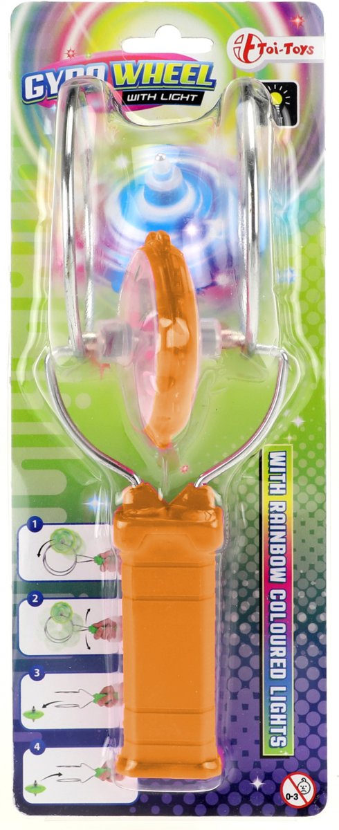 Toi-toys Magnetische Tol Met Licht Oranje