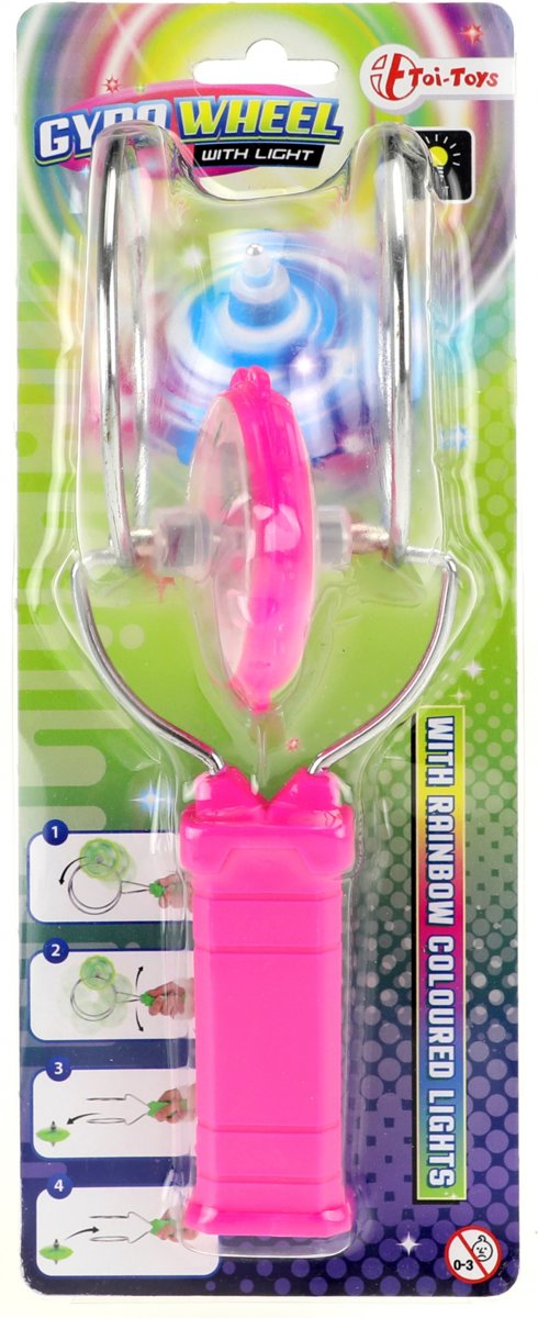 Toi-toys Magnetische Tol Met Licht Roze