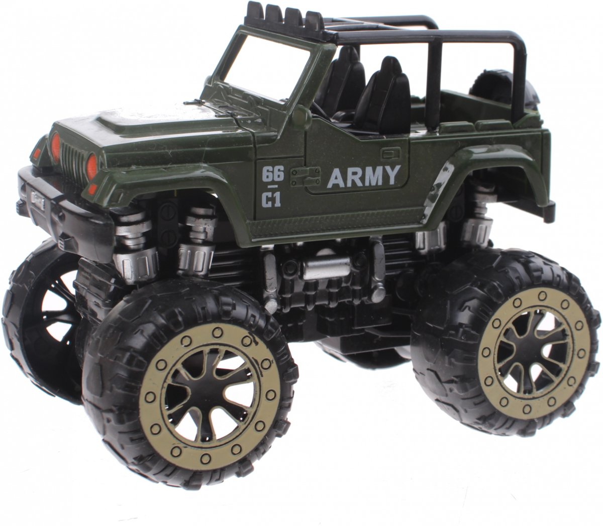 Toi-toys Monstertruck Cross Country Car Army 15 Cm Groen