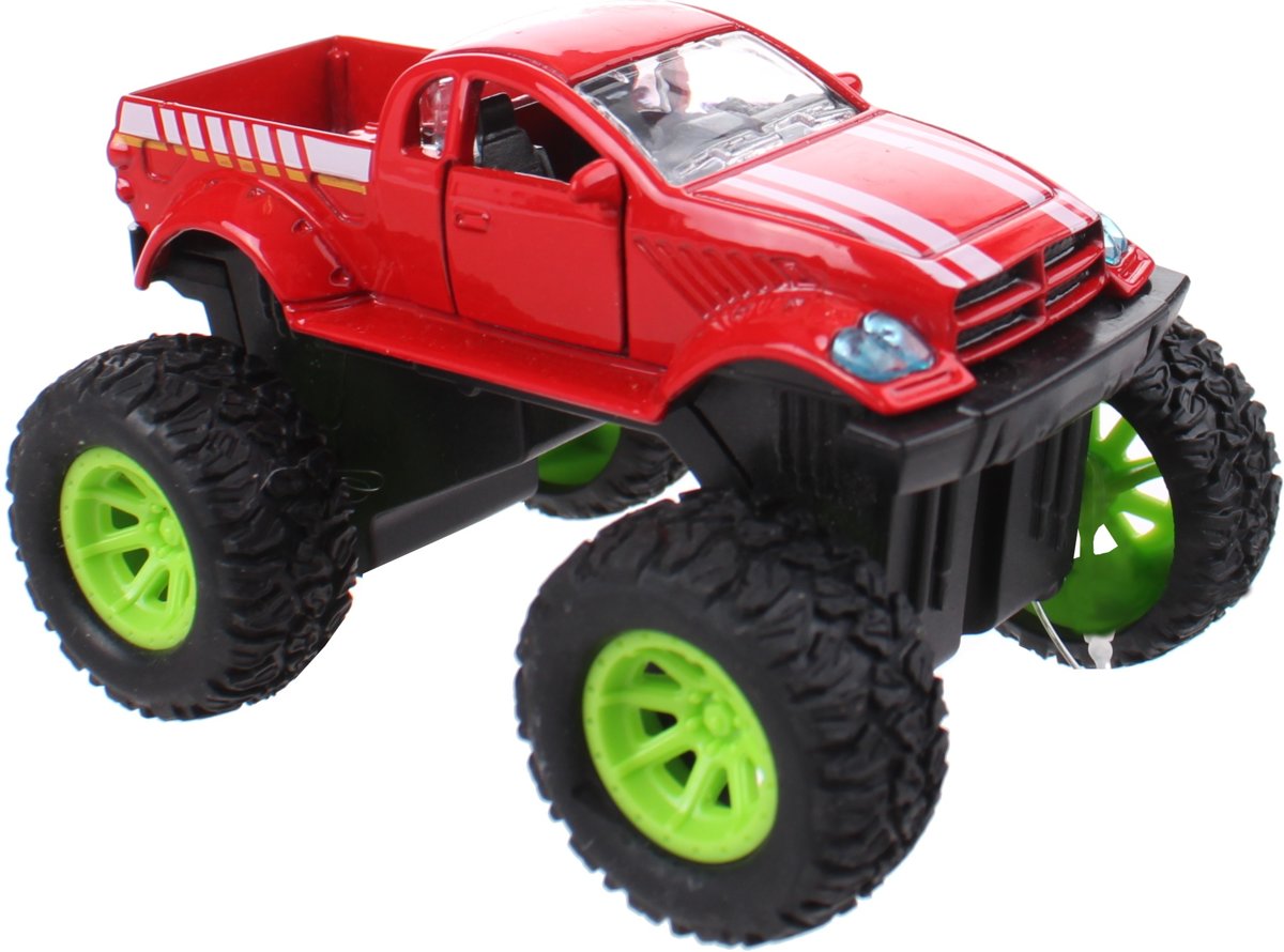 Toi-toys Monstertruck Diecast 8 X 5,5 X 6 Cm Rood/wit