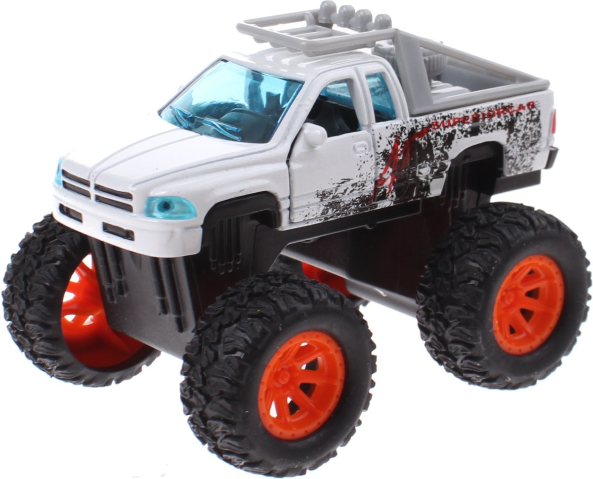 Toi-toys Monstertruck Diecast 8 X 5,5 X 6 Cm Wit