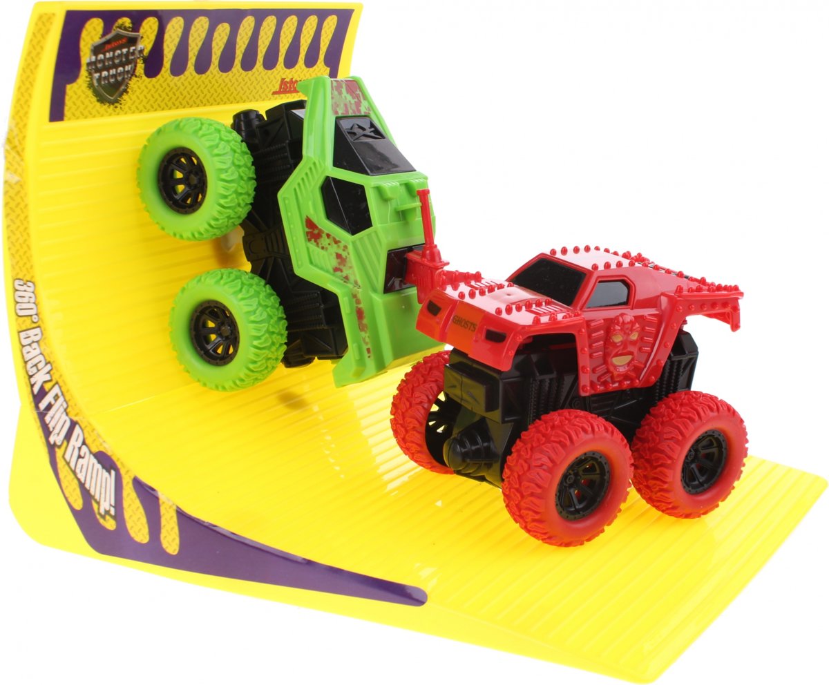 Toi-toys Monstertrucks Met Schans Groen/rood 22 Cm