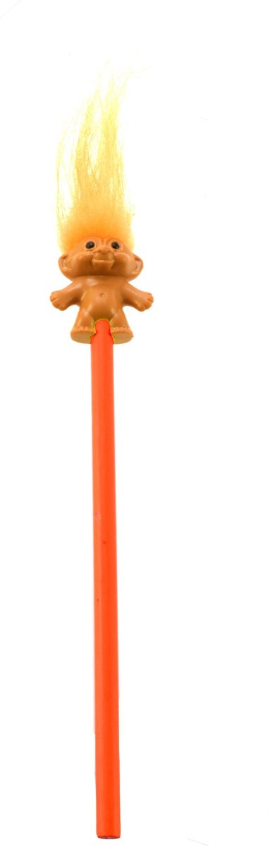 Toi-toys Potlood Met Trol Bruin Haar 14 Cm