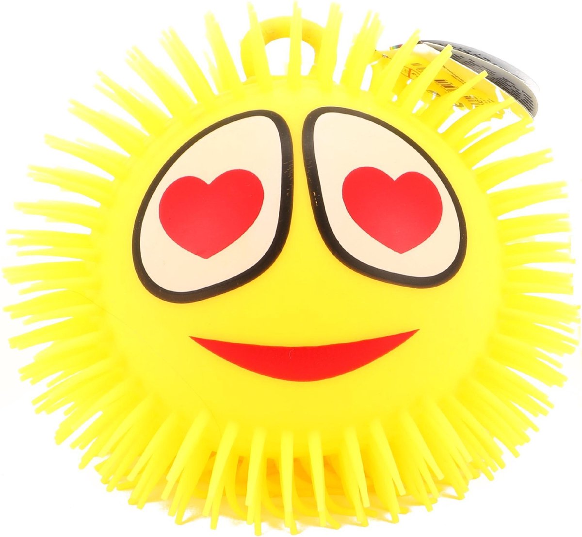 Toi-toys Pufferbal Emoji Hartjesogen Geel 15 Cm