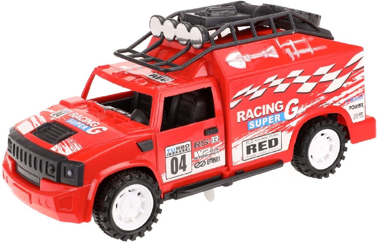 Toi-toys Race Auto Met Licht En Geluid Rood