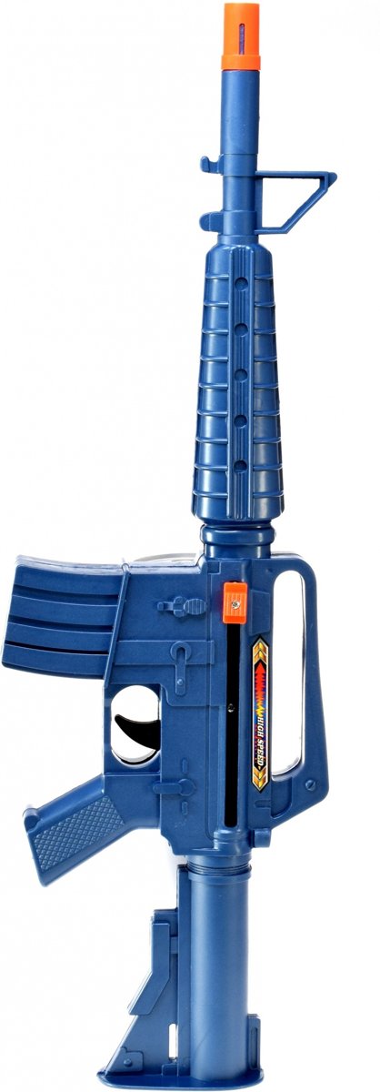 Toi-toys Ratelgeweer M16 Blauw 47,5 Cm