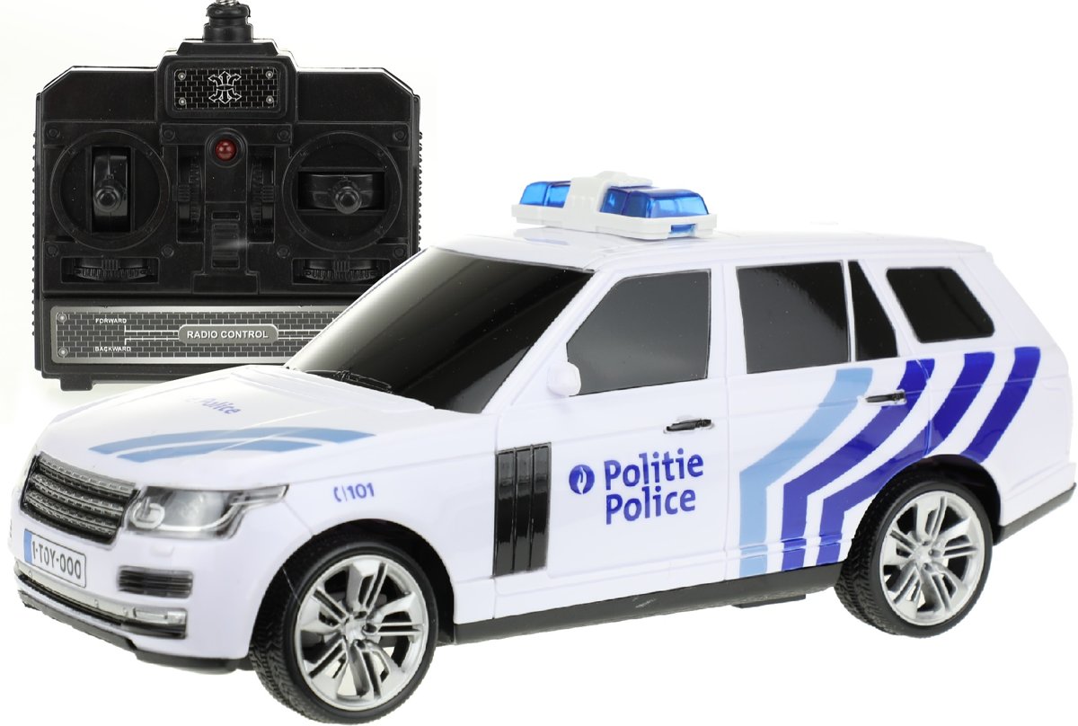 Toi-toys Rc Politieauto Be 27 Cm Wit/blauw