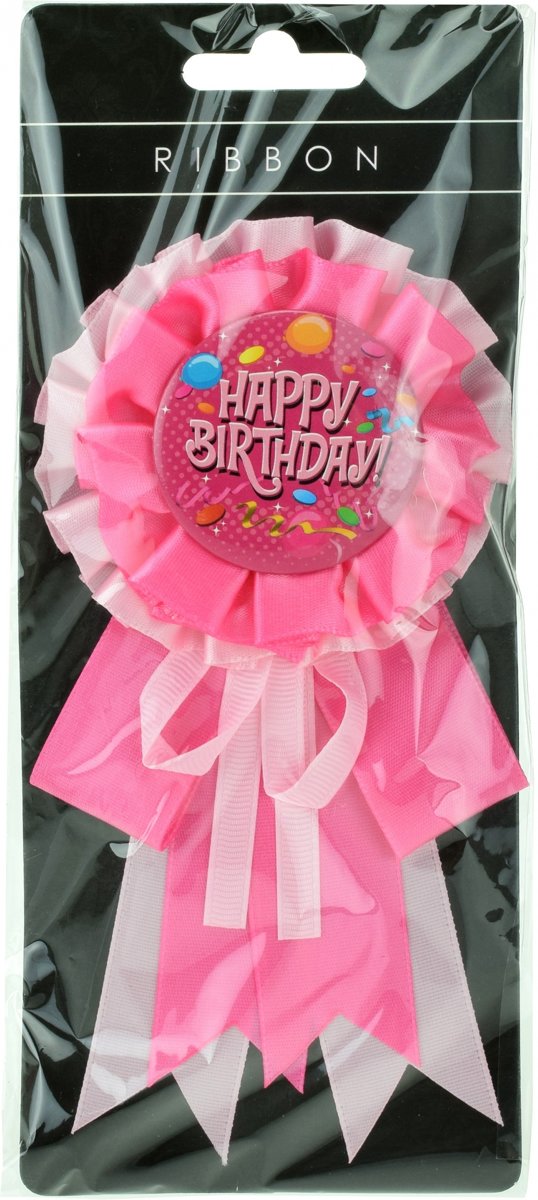 Toi-toys Rozet Happy Birthday Roze 16 Cm