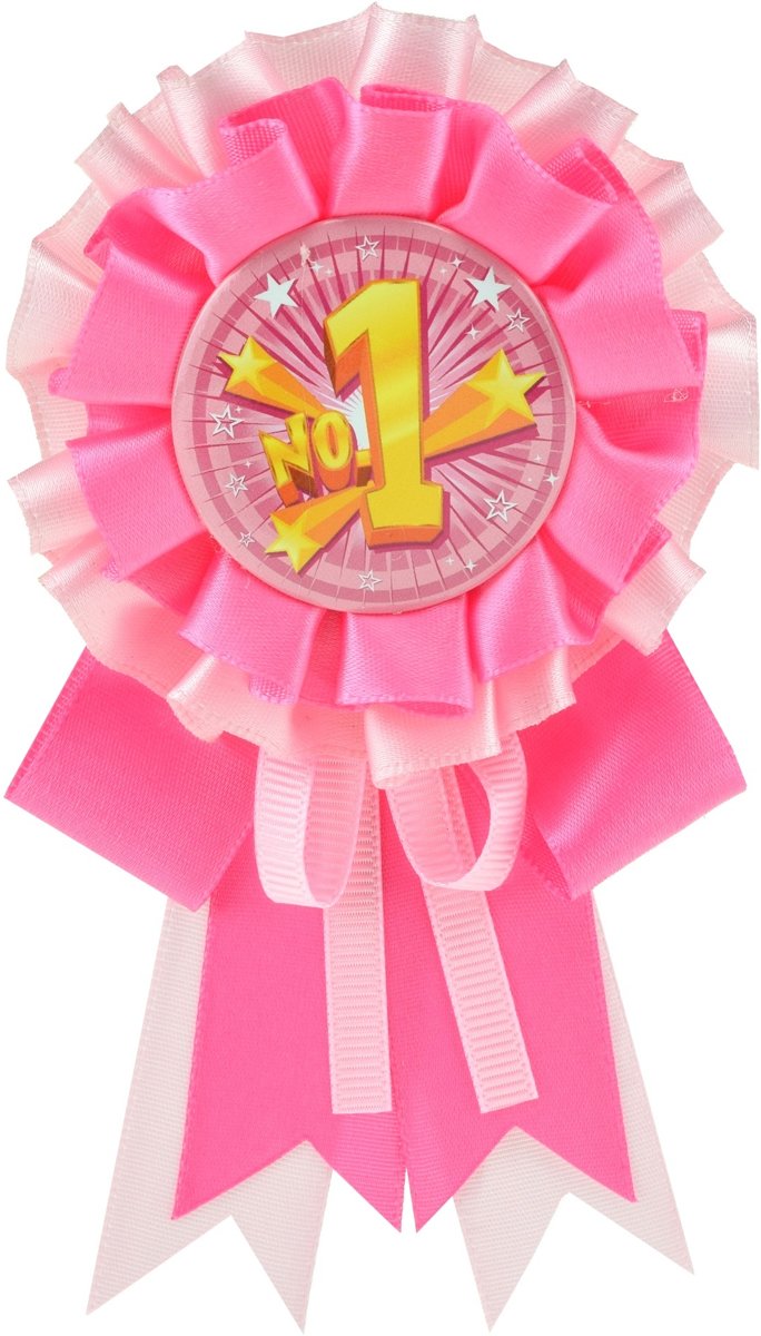 Toi-toys Rozet No.1 Roze 16 Cm