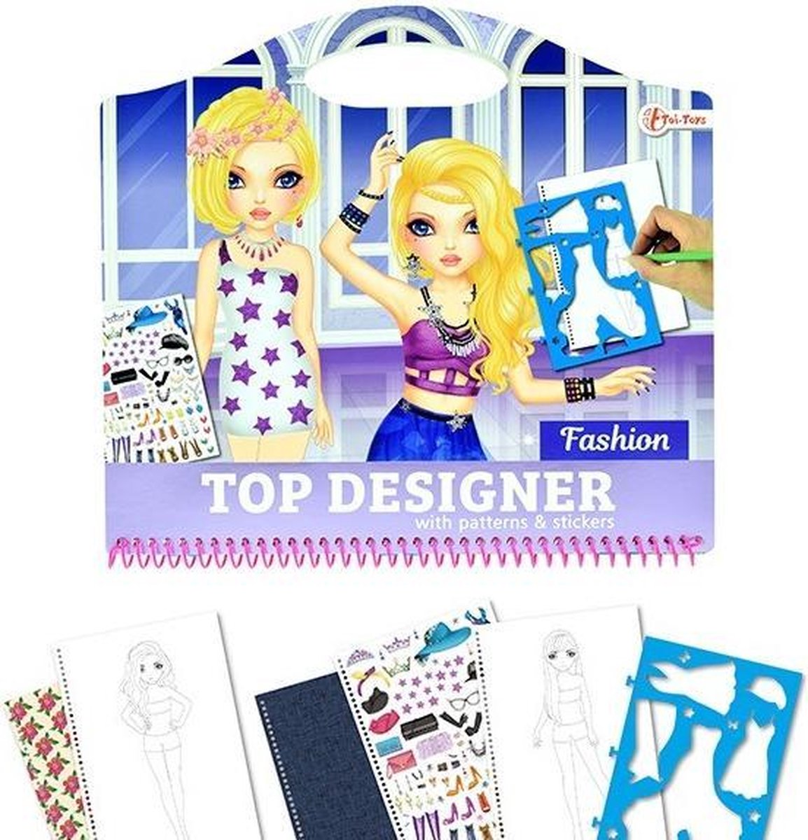 Toi-toys Schetsboek Top Designer Meisjes Paars