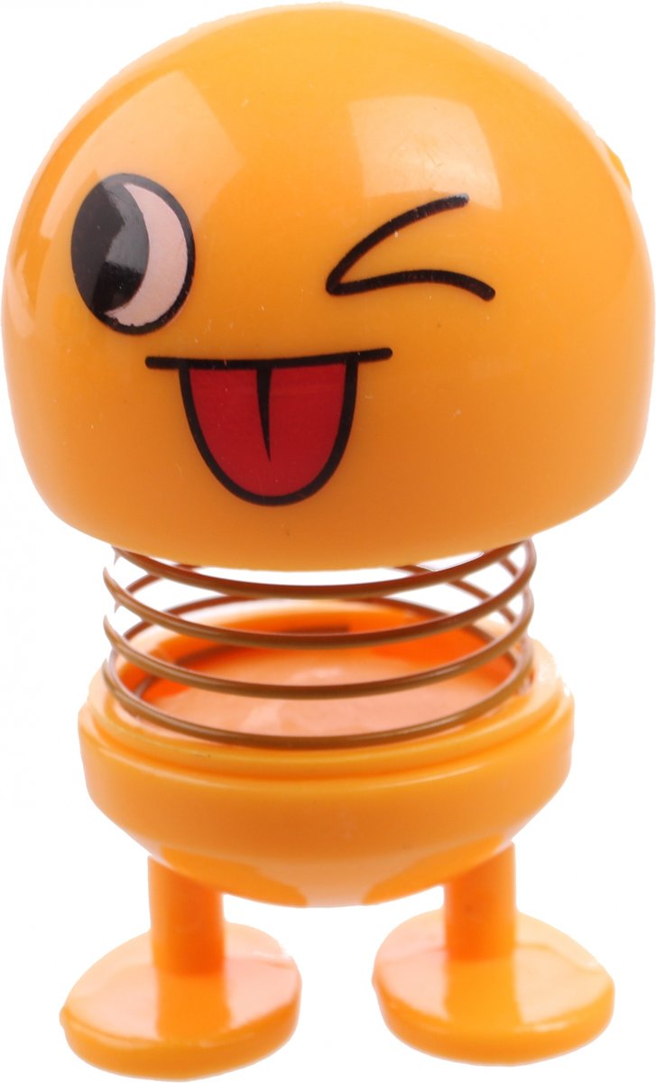 Toi-toys Smiley Wiggler Geel 8 Cm Knipoog