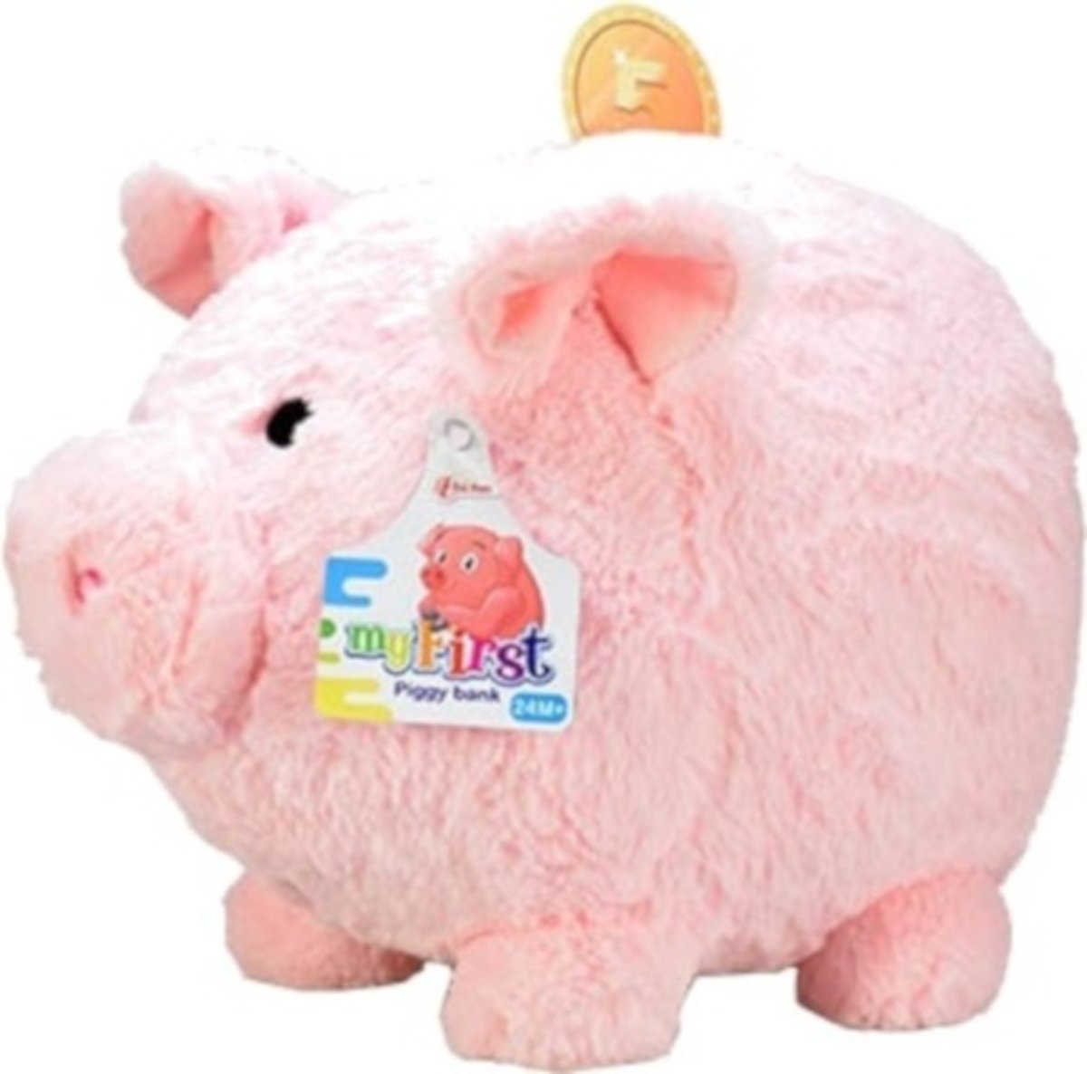 Toi-toys Spaarvarken Pluche 40 Cm Roze