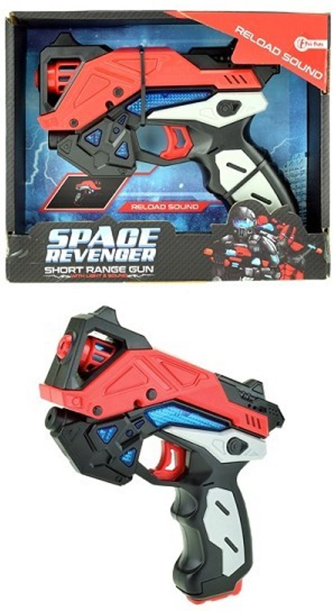 Toi-toys Space Pistool 16 Cm Met Herladingsgeluid