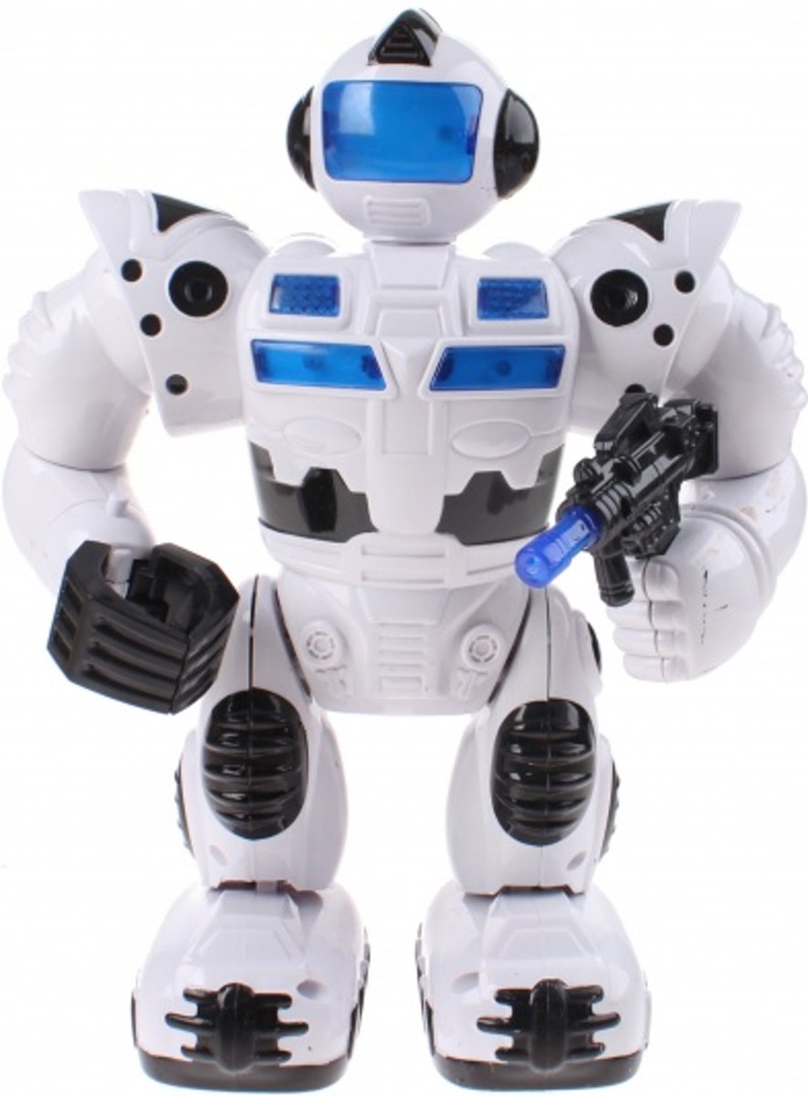 Toi-toys Space Warrior Lopende Robot 25 Cm Wit