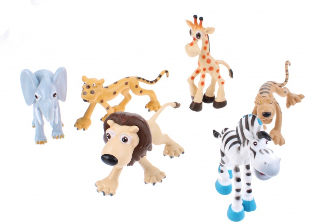 Toi-toys Speelset Wilde Dieren 6-delig 15 Cm