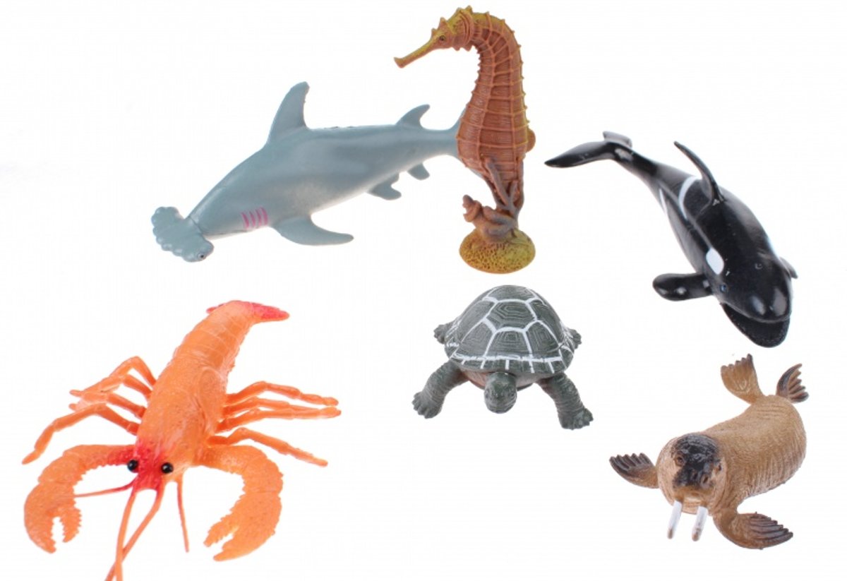 Toi-toys Speelset Zeedieren 6-delig 12 Cm