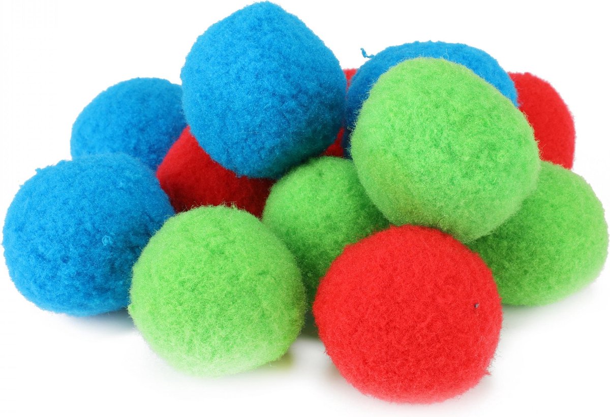 Toi-toys Splashballen Foam Blauw/rood/groen 12 Stuks