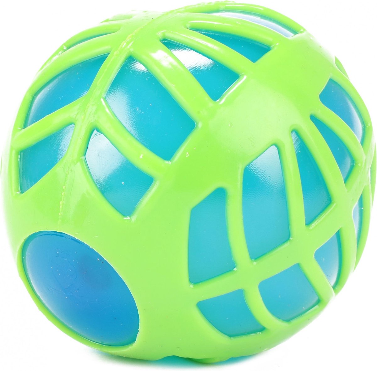 Toi-toys Stuiterbal Spiderweb Junior 10 Cm Groen/blauw