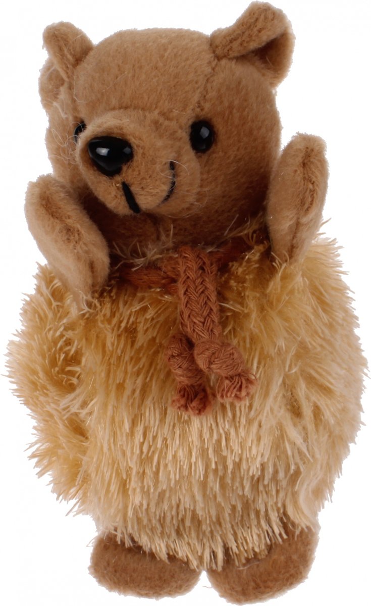 Toi-toys Stuiterknuffel Beer 10 Cm Bruin