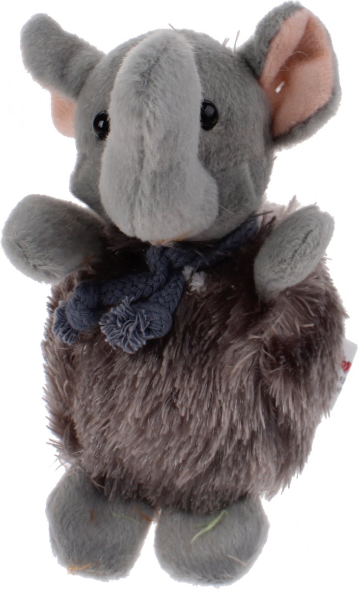 Toi-toys Stuiterknuffel Olifant 10 Cm Grijs