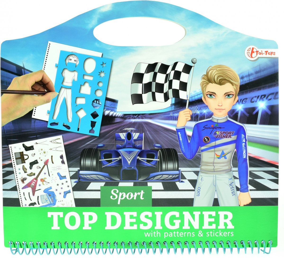 Toi-toys Tekenboek Racers Met Stickers