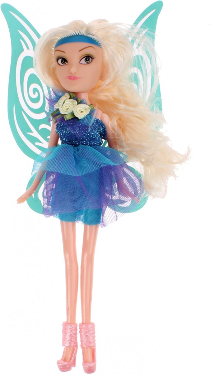 Toi-toys Tienerpop Fairy Secrets Elf 22 Cm Blauwe Vleugels