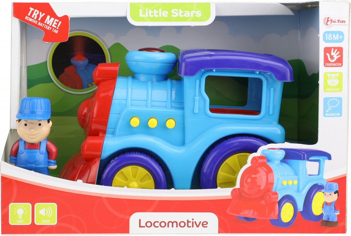 Toi-toys Trein Blauw 23 Cm