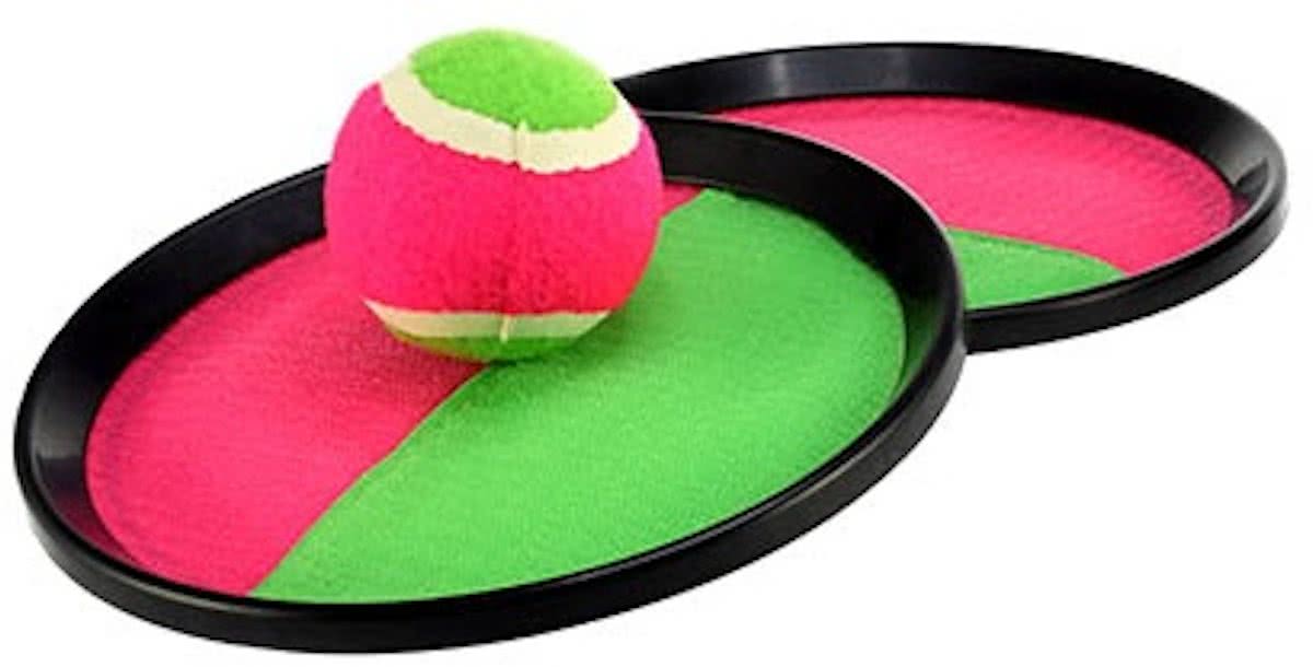 Toi-toys Vangspel Klittenband Groen/roze 18 Cm