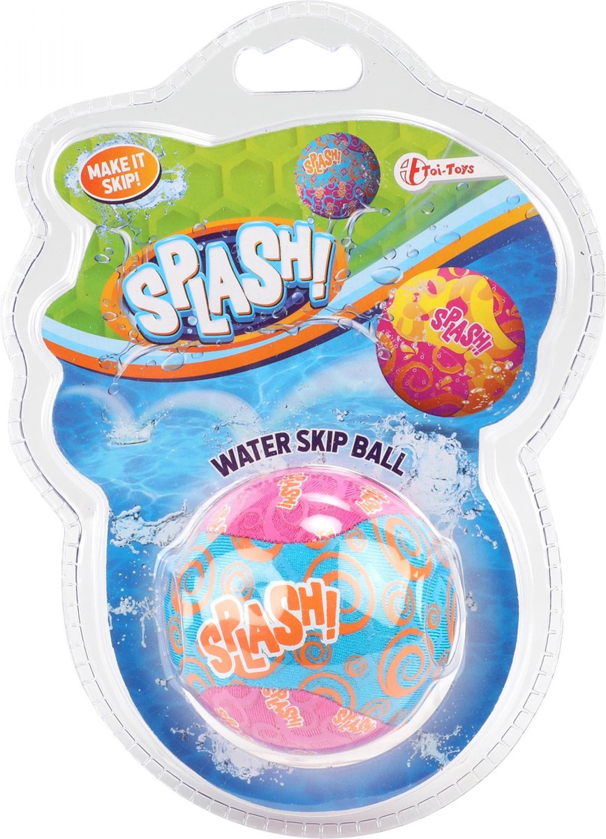 Toi-toys Waterstuiterbal Splash Polyester Roze/blauw