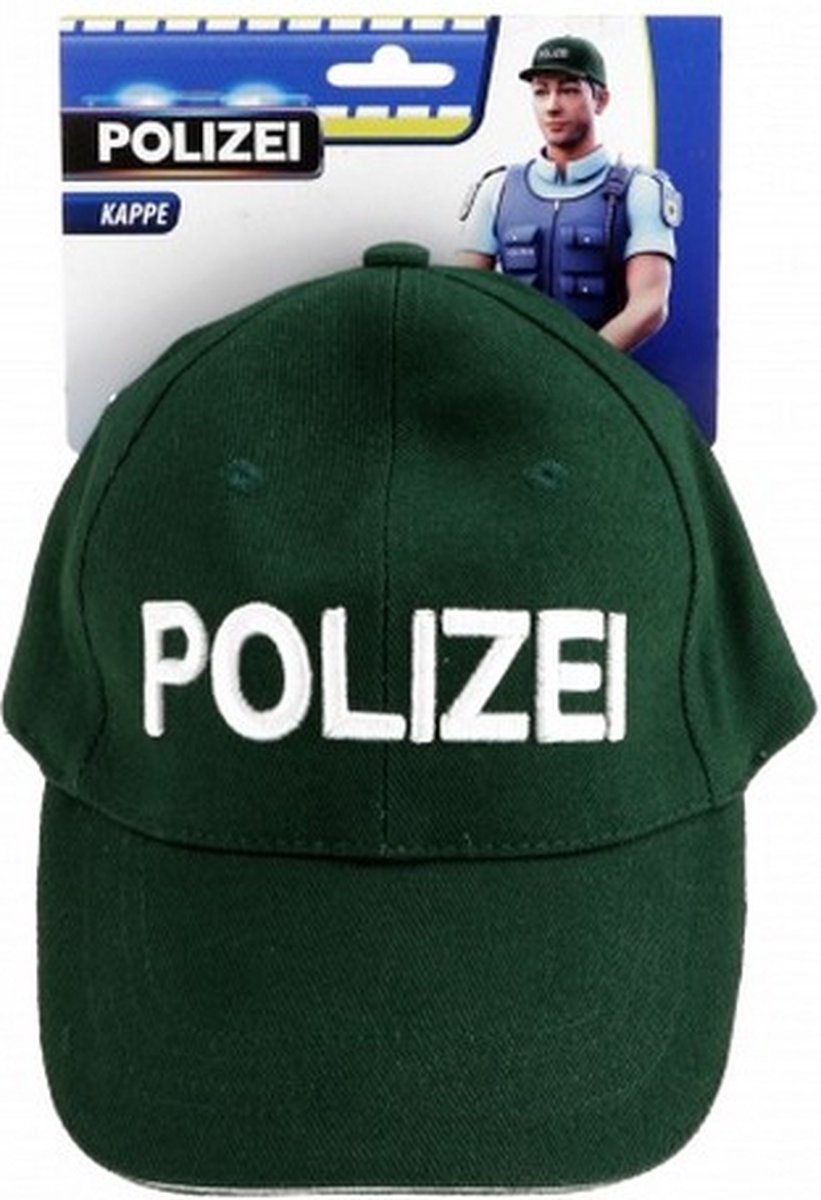 duitse politiepet groen onesize