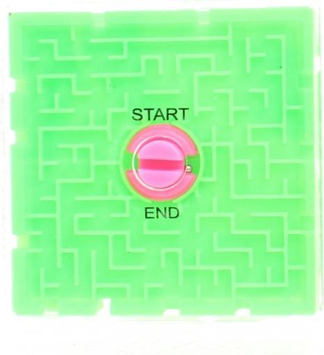 hersenkraker labyrinth puzzel 6 cm groen